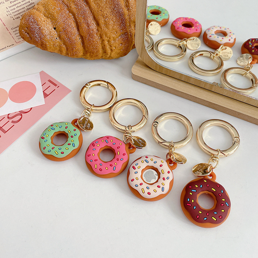 Doughnut Keychain AirTag Case